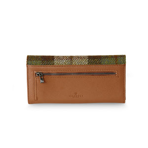 Large Clasp Wallet - Chestnut Tartan