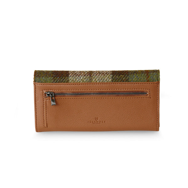 Large Clasp Wallet - Chestnut Tartan