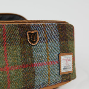 Toiletry Travel Bag -  Chestnut & Blue Tartan