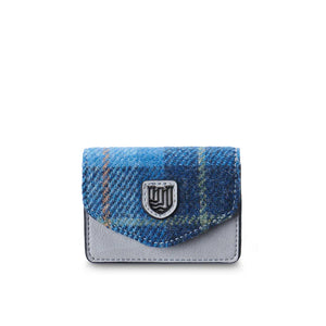 The Card Case - Blue Tartan