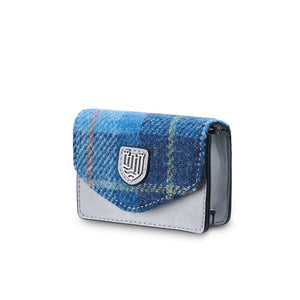The Card Case - Blue Tartan