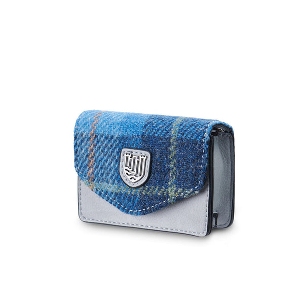 The Card Case - Blue Tartan