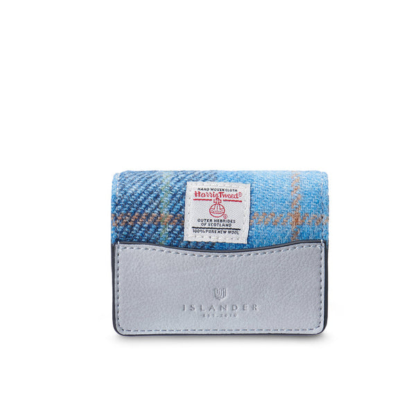 The Card Case - Blue Tartan
