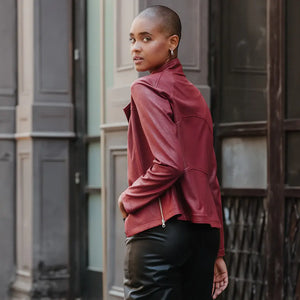 JK161 - Liquid Leather ™ Signature Jacket: Navy / S