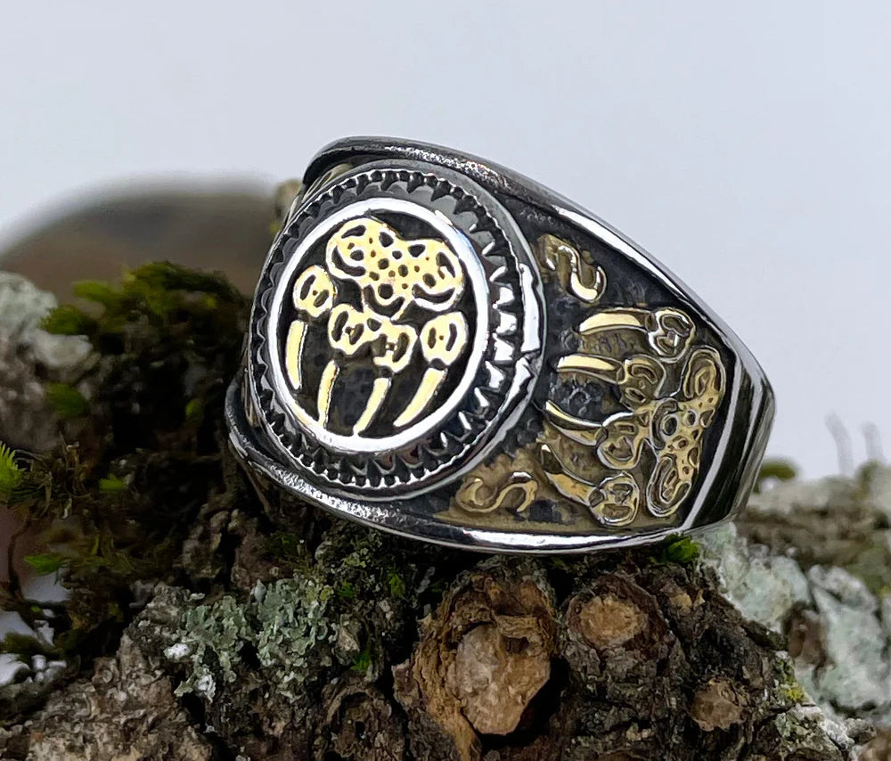 Claw of the Bear of Strength with Gold Detail Ring