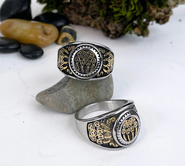 Claw of the Bear of Strength with Gold Detail Ring