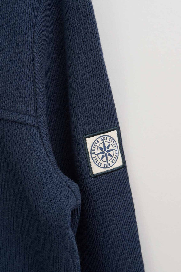 Zip Hoodie w/ Pockets - Marine