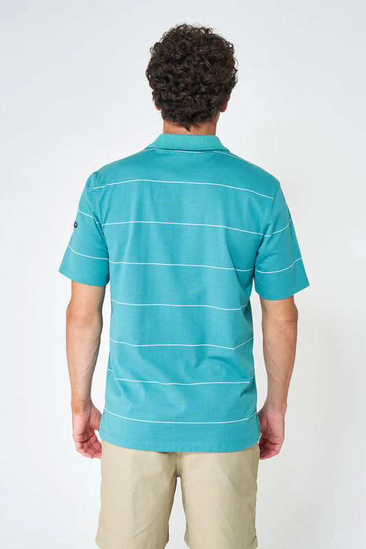 Stripe Polo Shirt - Teal