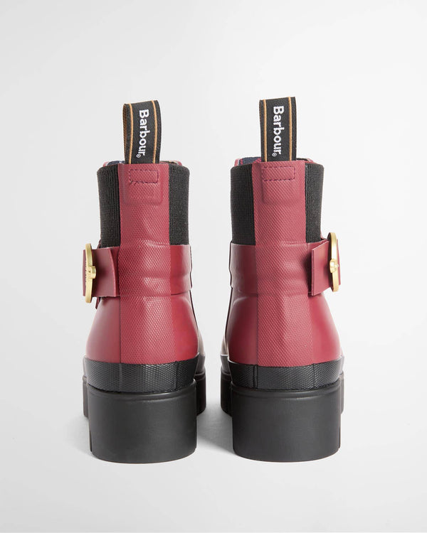 Barbour Hepburn Ankle Welly - Cranberry Red