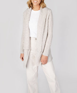 Glenross Waterfall Cardigan - Silver Marl