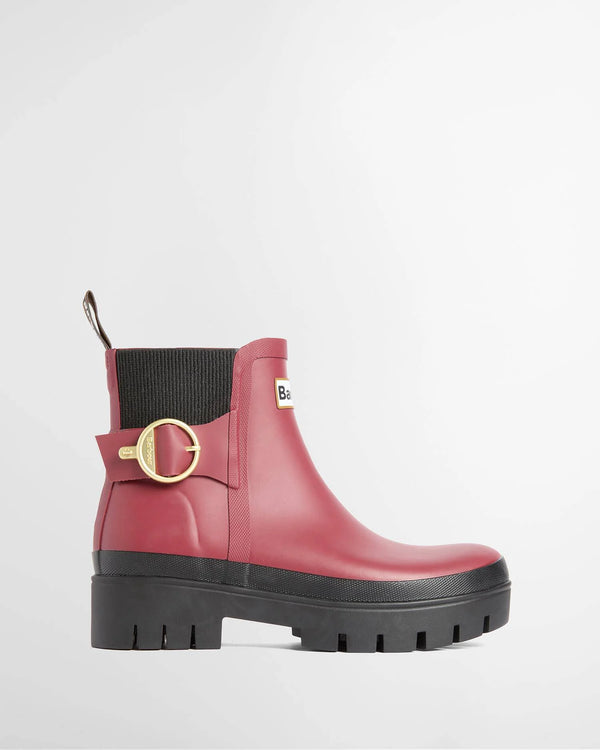 Barbour Hepburn Ankle Welly - Cranberry Red