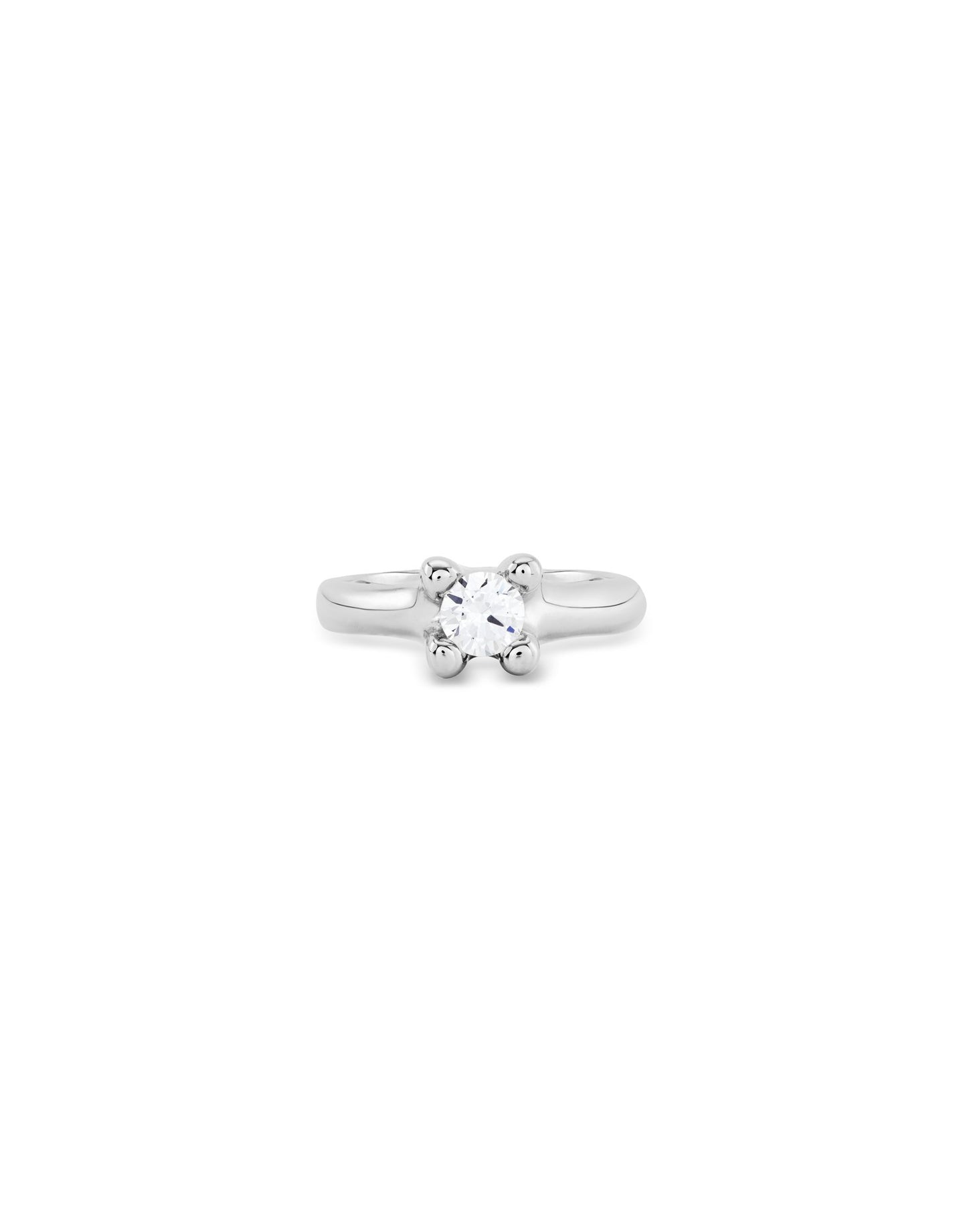 Cosmos Sterling Silver-Plated Ring With Cubic Zirconia 15