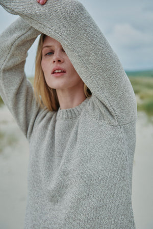 Aoife Supersoft Merino Crewneck Sweater - Toasted Oat