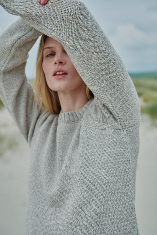 Aoife Supersoft Merino Crewneck Sweater - Toasted Oat