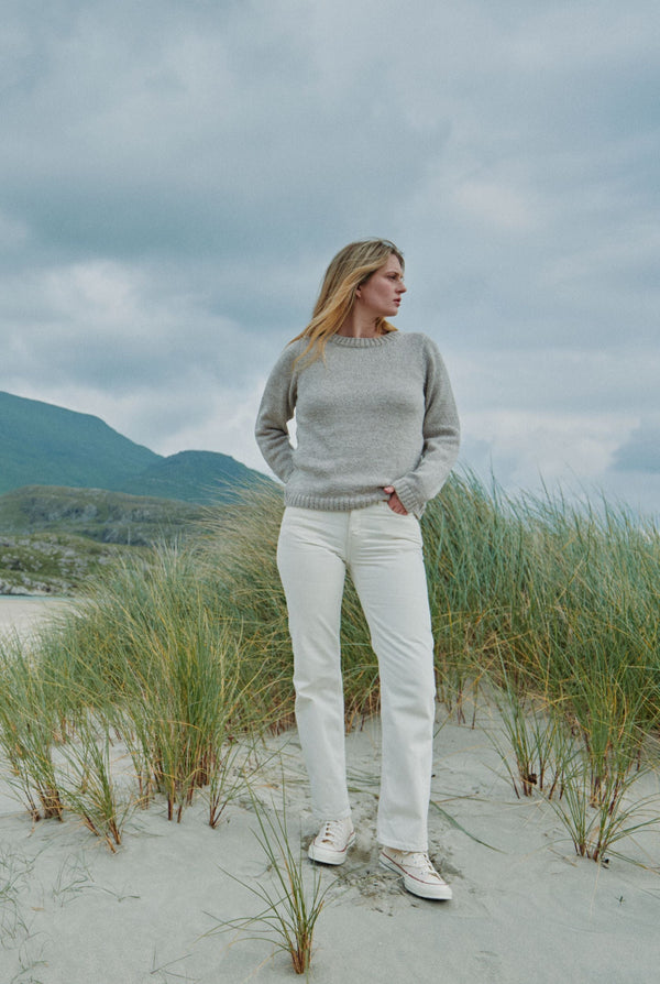 Aoife Supersoft Merino Crewneck Sweater - Toasted Oat