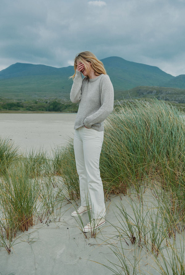 Aoife Supersoft Merino Crewneck Sweater - Toasted Oat