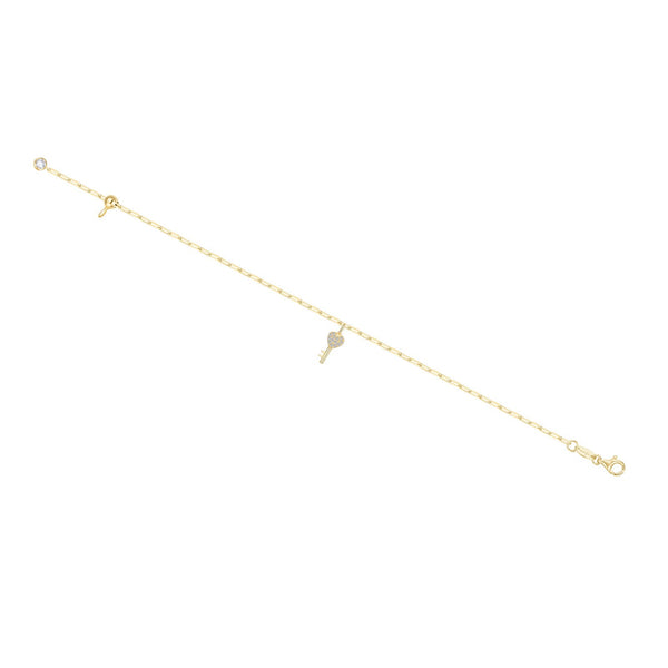 Key To Forever Bracelet - Gold