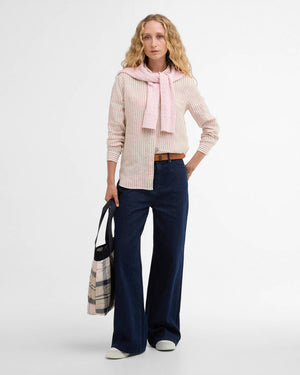Barbour Marine Relaxed Long-Sleeved Shirt - Pink Stripe