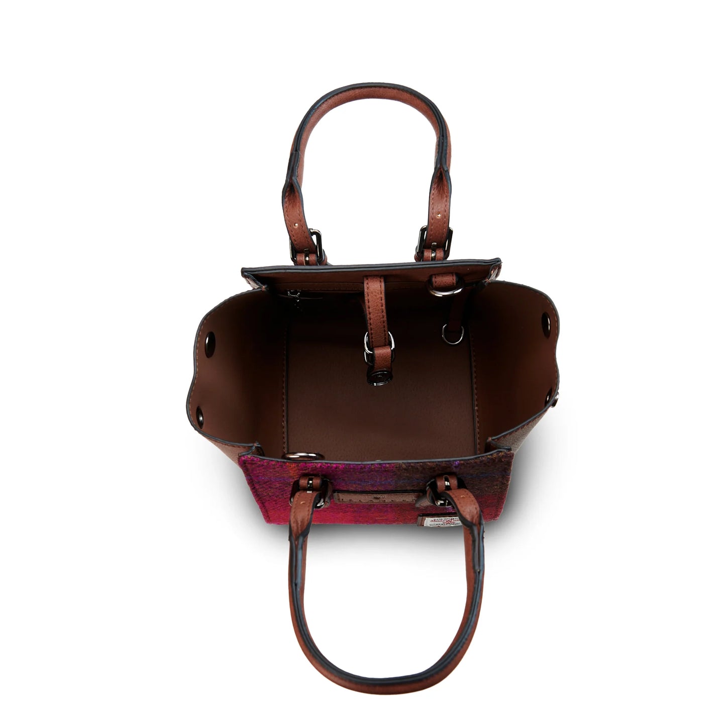 The Mini Callie Tote - Fuchsia Tartan