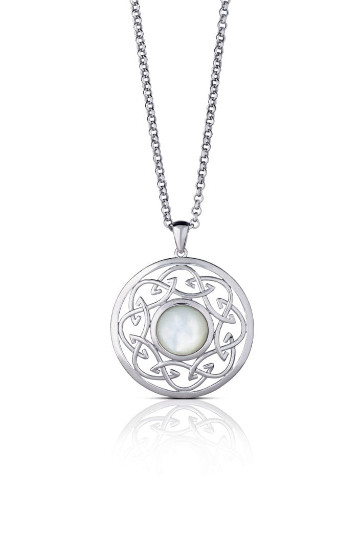 Arian Mother Of Pearl Celtic Knot Pendant