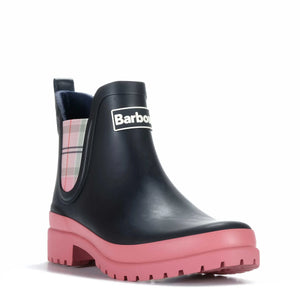 Barbour Mallow Chelsea Welly - Navy/Cherry Blossom