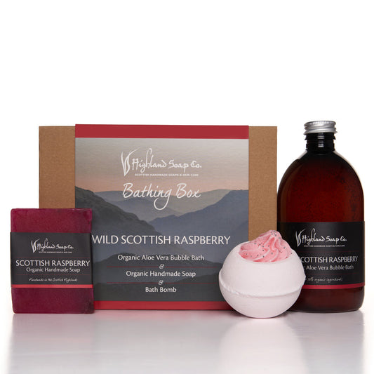 Wild Scottish Raspberry Bathing Box