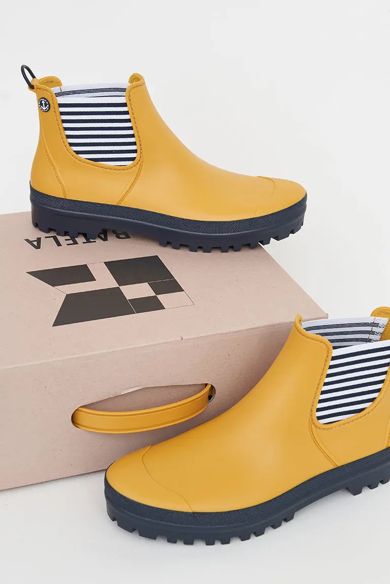 Ladies Waterproof Rain Boots - Yellow