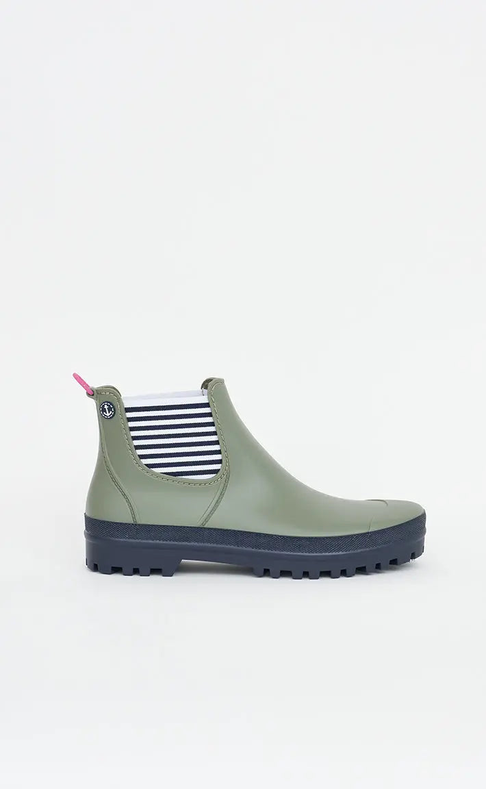 Ladies Waterproof Rain Boots - Khaki