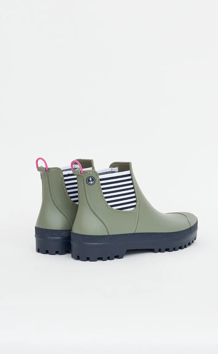 Ladies Waterproof Rain Boots - Khaki