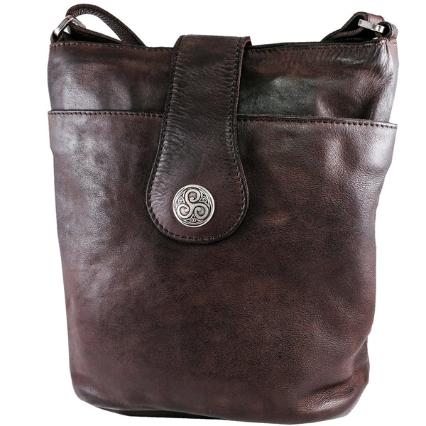Torc Celtic Knot Leather Bag - Black