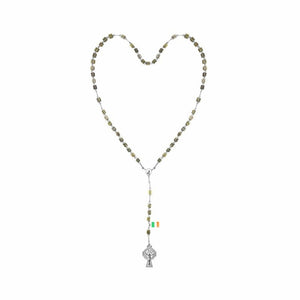 Connemara Marble Square Rosary Beads