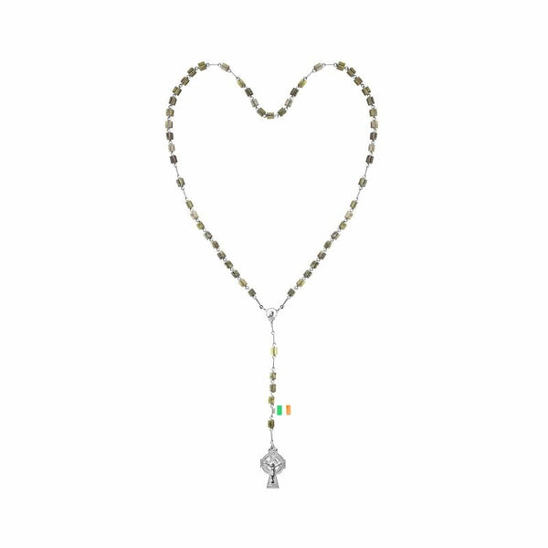 Connemara Marble Square Rosary Beads