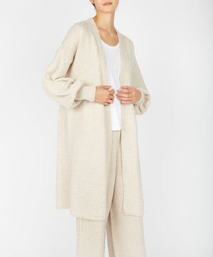 Raven Jersey Cardigan - Bone