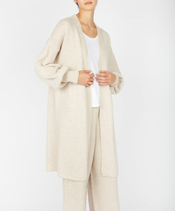 Raven Jersey Cardigan - Bone