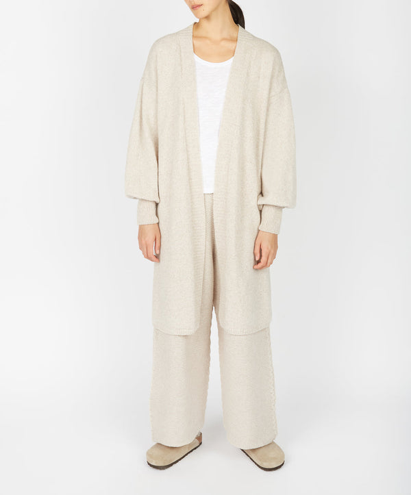 Raven Jersey Cardigan - Bone