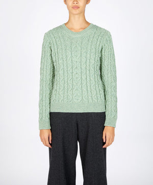 Dana Cable Knit Crew Neck Pullover