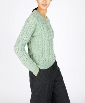 Dana Cable Knit Crew Neck Pullover