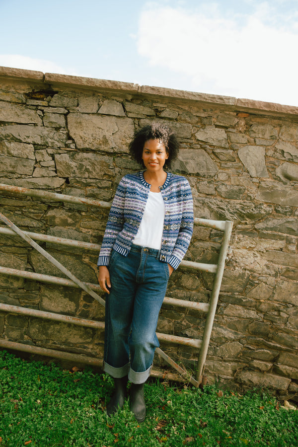 Kinross Cardigan - Sapphire