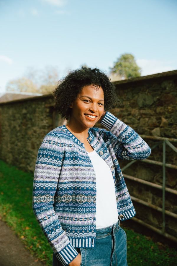 Kinross Cardigan - Sapphire