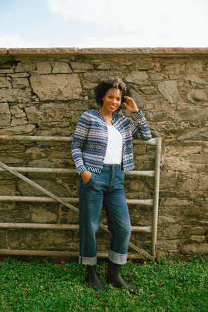 Kinross Cardigan - Sapphire