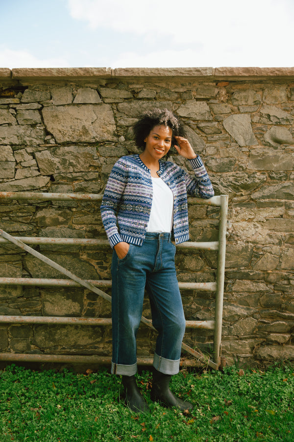 Kinross Cardigan - Sapphire