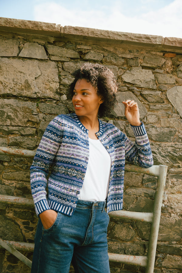 Kinross Cardigan - Sapphire