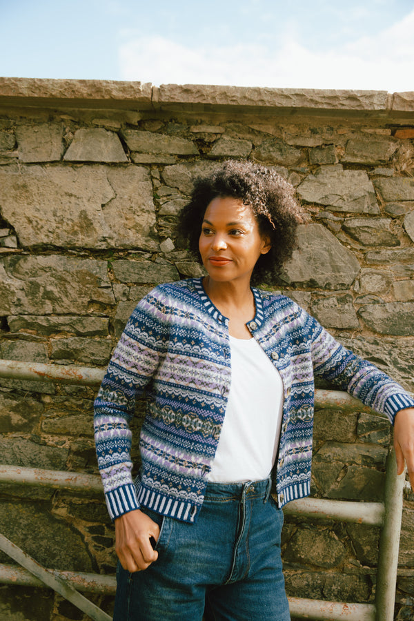 Kinross Cardigan - Sapphire