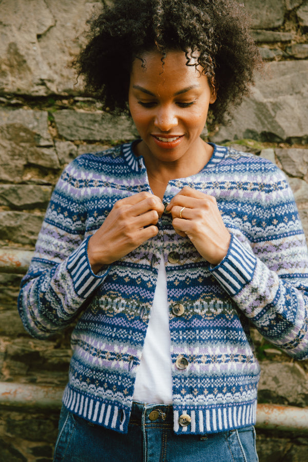 Kinross Cardigan - Sapphire
