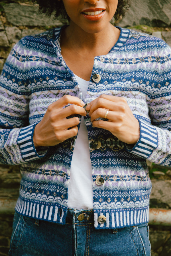 Kinross Cardigan - Sapphire