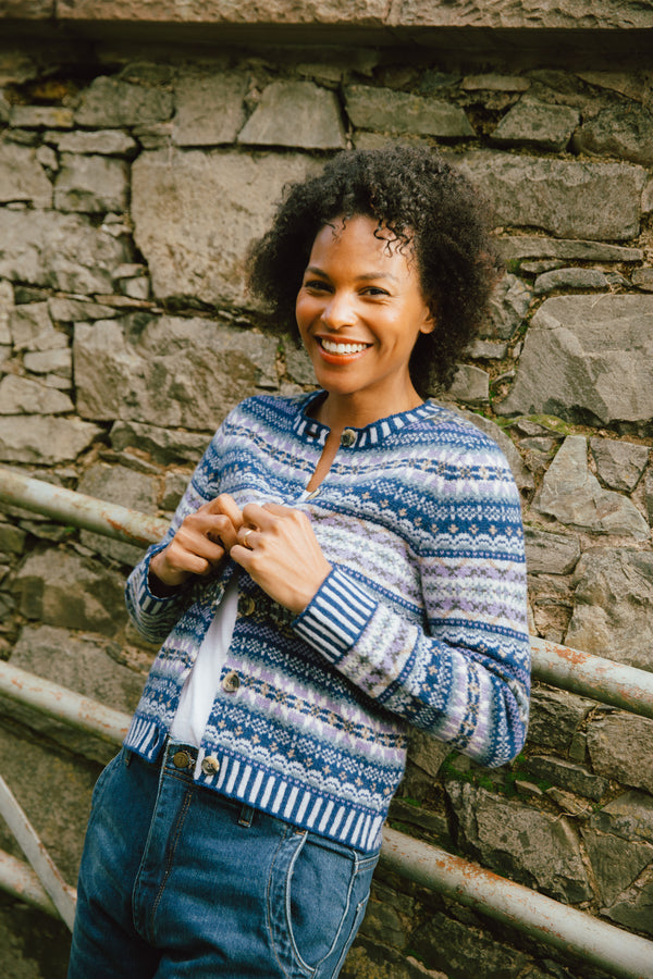 Kinross Cardigan - Sapphire