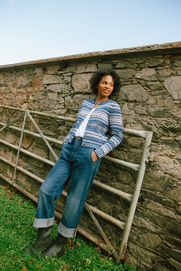Kinross Cardigan - Sapphire