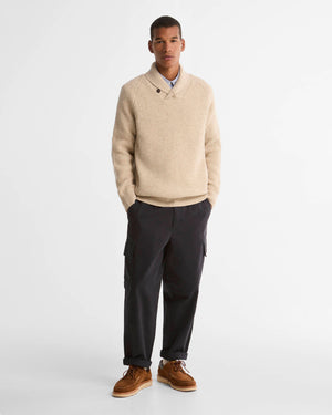 Barbour Essentials Fleck Shawl Neck Sweater