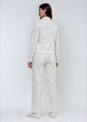 Allen Stretch Linen Wide Leg Pant