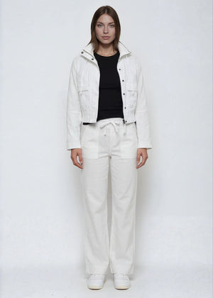 Allen Stretch Linen Wide Leg Pant